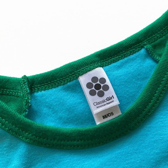 Y2K American Apparel Baby Rib 3/4 Sleeve Raglan Top - Picture 3 of 6